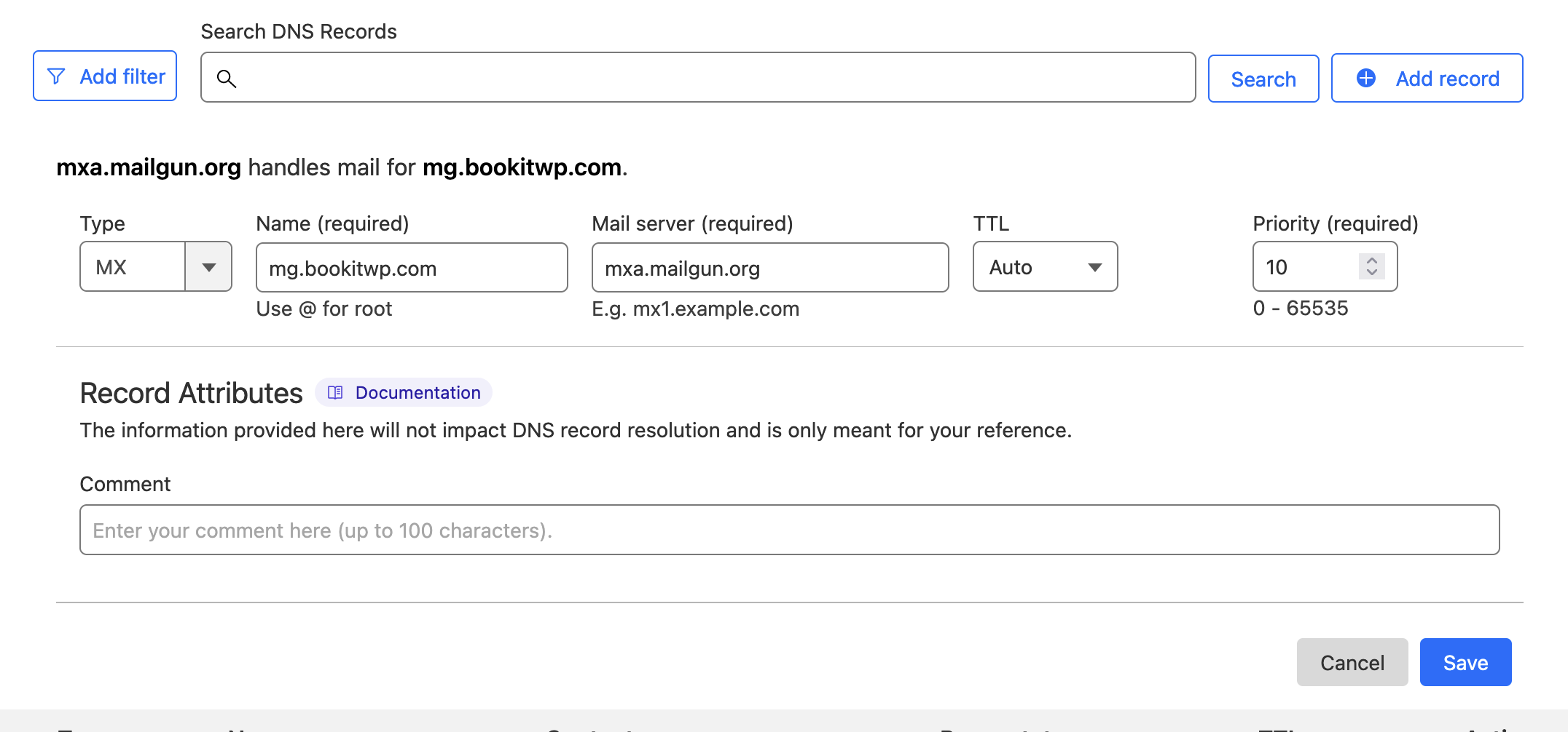 MX records in Cloudflare MX records in Cloudflare